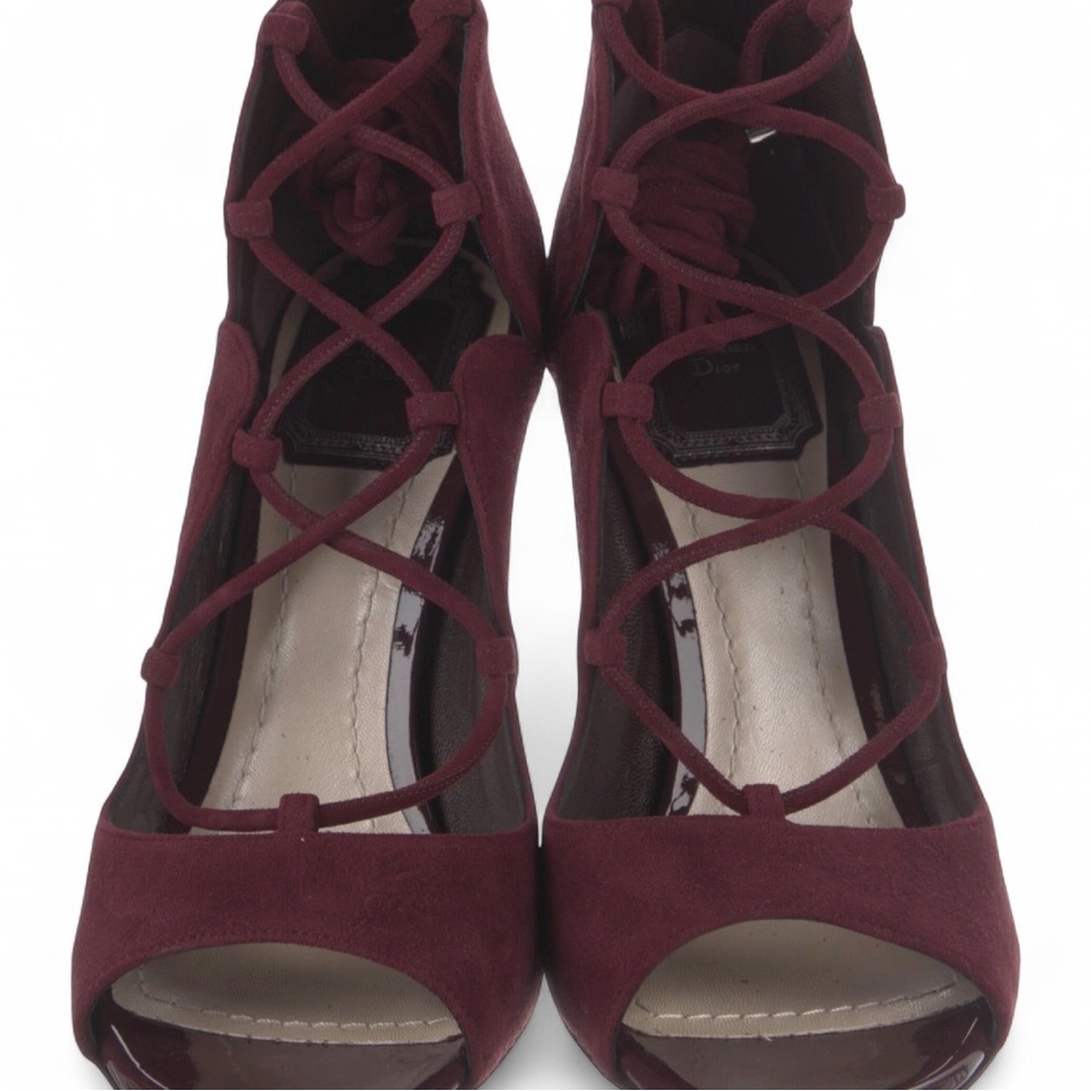 Christian Dior Burgundy Heels Size 35.5